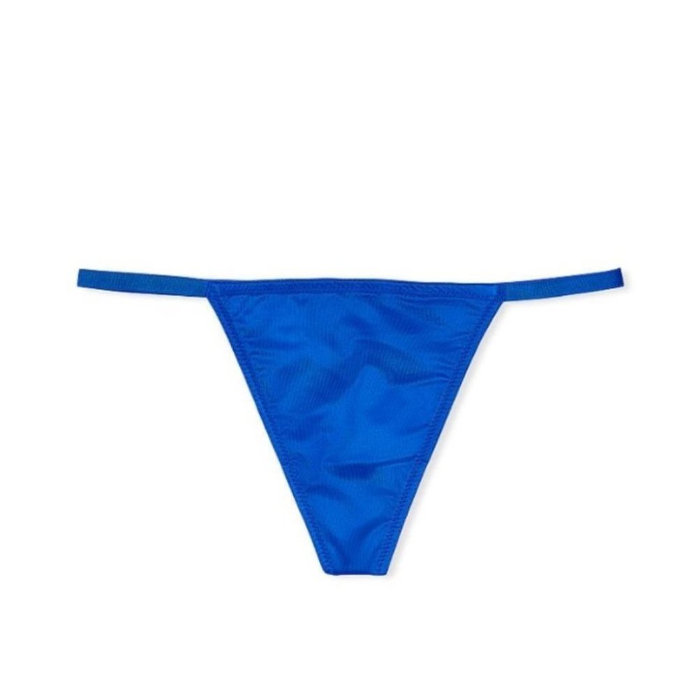 New Victoria’s Secret Very Sexy Strappy Thong Silky Smooth Satin V-String‎ Panty